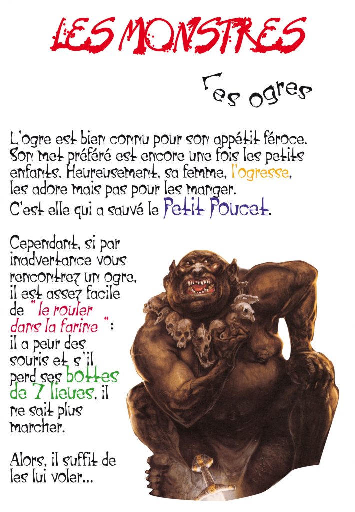 Les Monstres Dans Les Contes De Fées Les Monstres - Sepia & Bodoni
